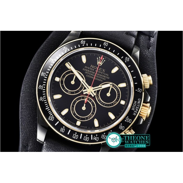 Rolex - Daytona Kravitz LK01 DLC/LE Black/Gold BP A7750 Mod