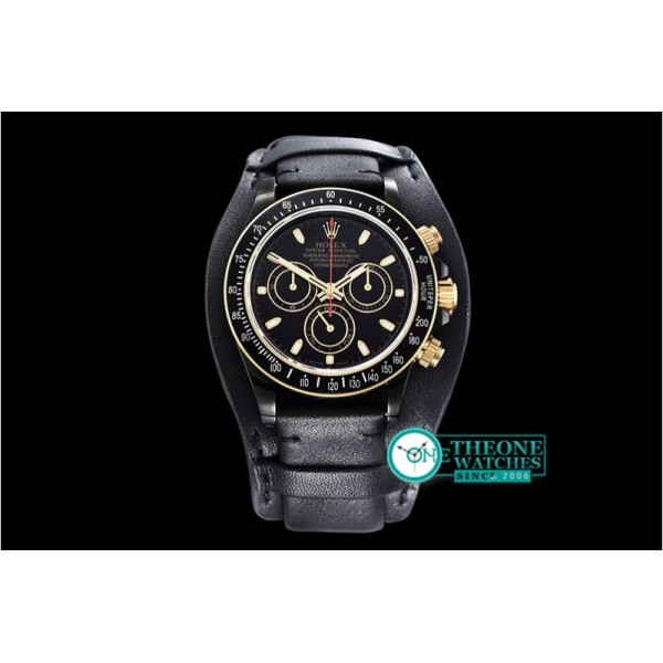 Rolex - Daytona Kravitz LK01 DLC/LE Black/Gold BP A7750 Mod