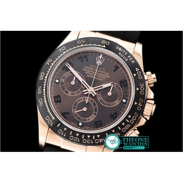 Rolex - Daytona 116515 RG/RU Brown Num ARF Asia 4130 Mod