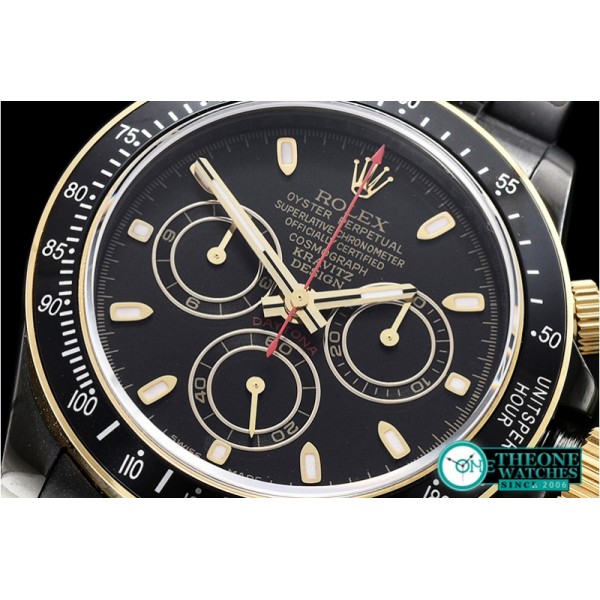 Rolex - Daytona Kravitz LK01 DLC/DLC Black/Gold BP V2 A7750