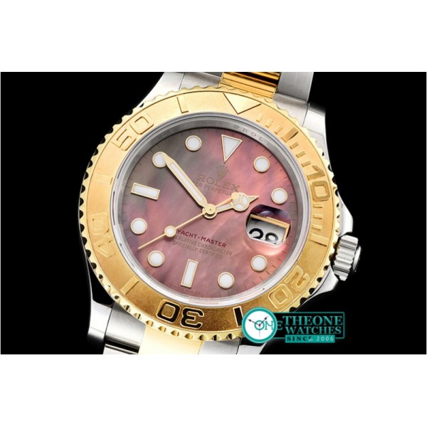 Rolex - YachtMaster 116623 40mm YG/SS Brown MOP BP A3135