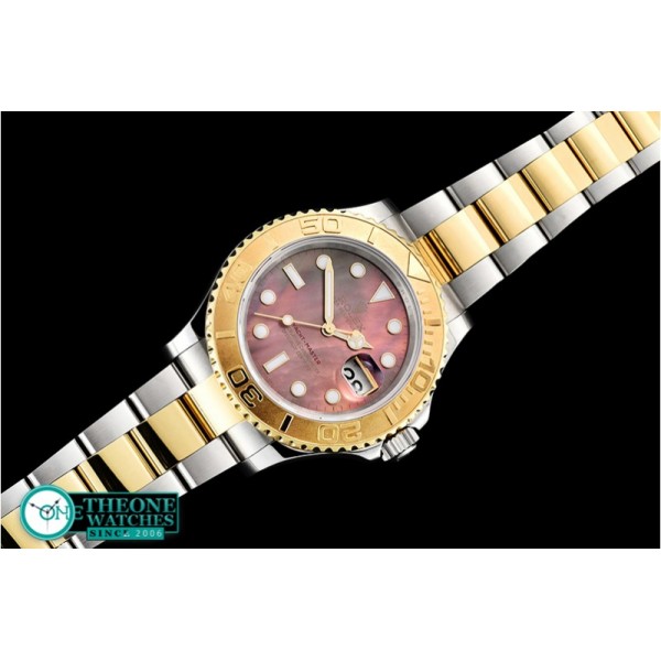 Rolex - YachtMaster 116623 40mm YG/SS Brown MOP BP A3135