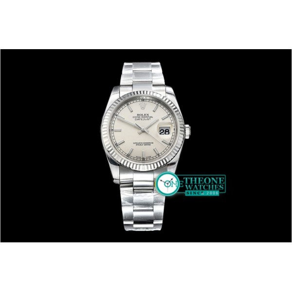 Rolex - DJ 36mm Oyst Flt 904L SS/SS White Lume ARF A3135 Mod