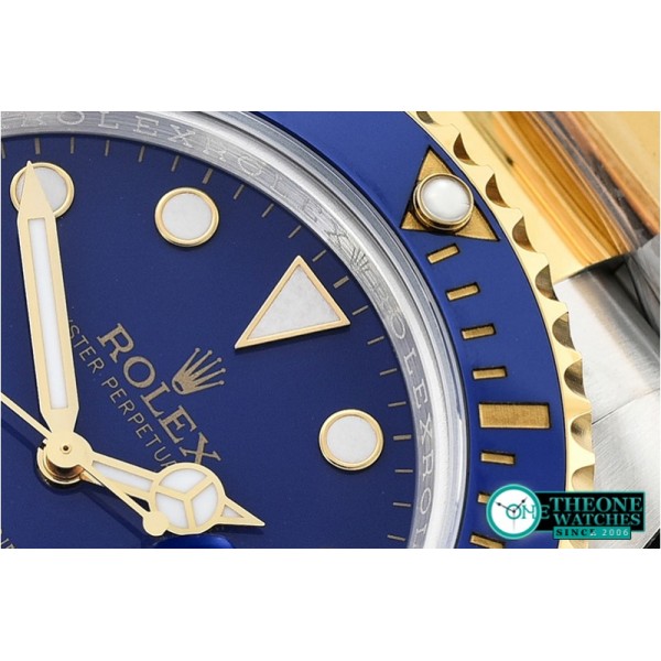 Rolex - Submariner 116613 YG/SS Cer Bez Blue Noob Asia 2836