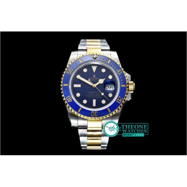 Rolex - Submariner 116613 YG/SS Cer Bez Blue Noob Asia 2836