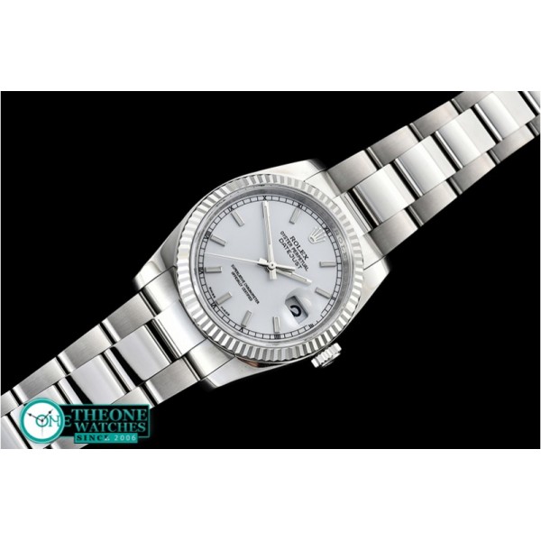 Rolex - DJ 36mm Oyst Flt 904L SS/SS Pearl White ARF A3135 Mod