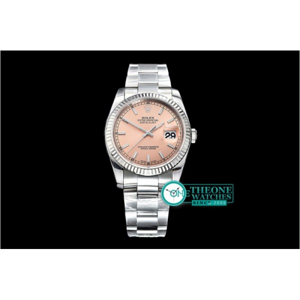 Rolex - DJ 36mm Oyst Flt 904L SS/SS Rose Stick ARF A3135 Mod