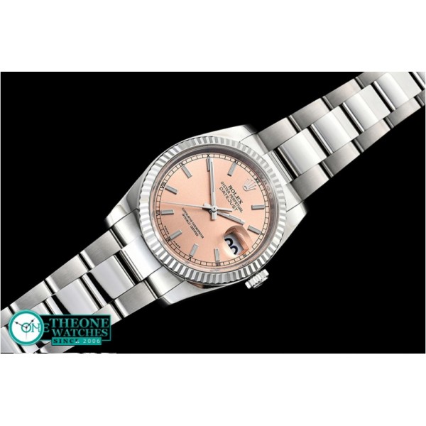 Rolex - DJ 36mm Oyst Flt 904L SS/SS Rose Stick ARF A3135 Mod