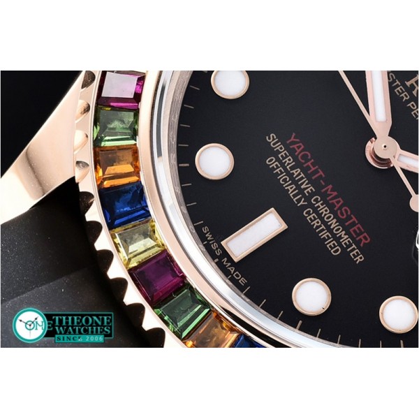 Rolex - YachtMaster 40 116695SATS RG/RU Black BP Asia 3135