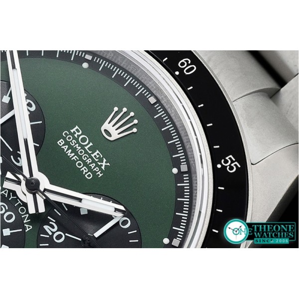 Rolex - Daytona Ref.6263 SS/SS Green Bamford PN JKF A7750