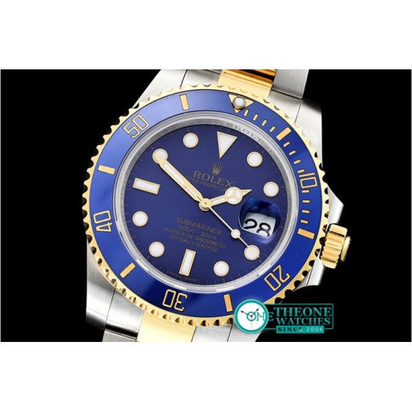 Rolex - Submariner 116613 YG/SS Cer Bez Blue VRF Asia 2836