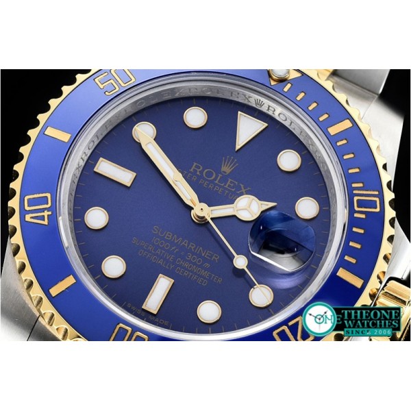 Rolex - Submariner 116613 YG/SS Cer Bez Blue VRF Asia 2836