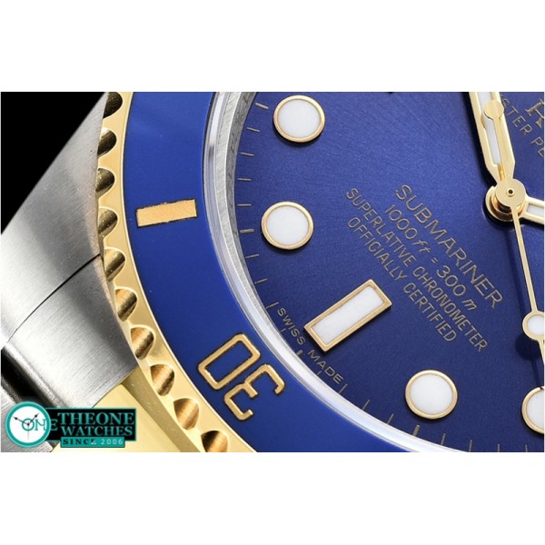 Rolex - Submariner 116613 YG/SS Cer Bez Blue VRF Asia 2836