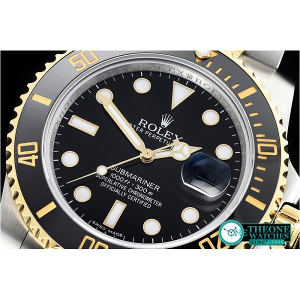 Rolex - Submariner 116613 YG/SS Cer Bez Blk VRF Asia 2836