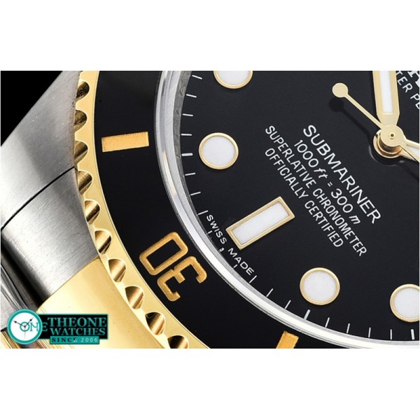 Rolex - Submariner 116613 YG/SS Cer Bez Blk VRF Asia 2836