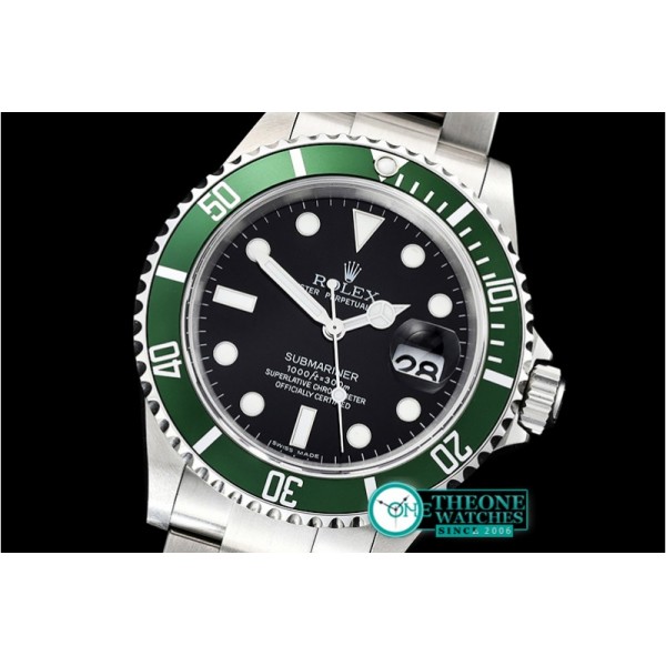 Rolex - Submariner Ref.16610LV SS/SS Black JF Asia 3135 Mod