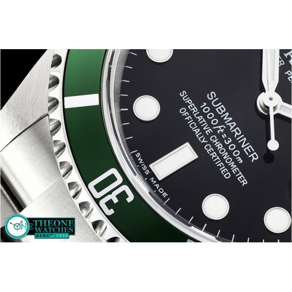 Rolex - Submariner Ref.16610LV SS/SS Black JF Asia 3135 Mod