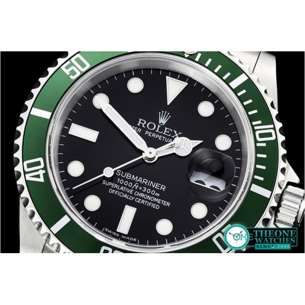 Rolex - Submariner Ref.16610LV SS/SS Black JF Asia 3135 Mod