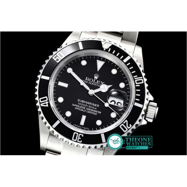 Rolex - Submariner Ref.16610 SS/SS Black JF Asia 3135 Mod