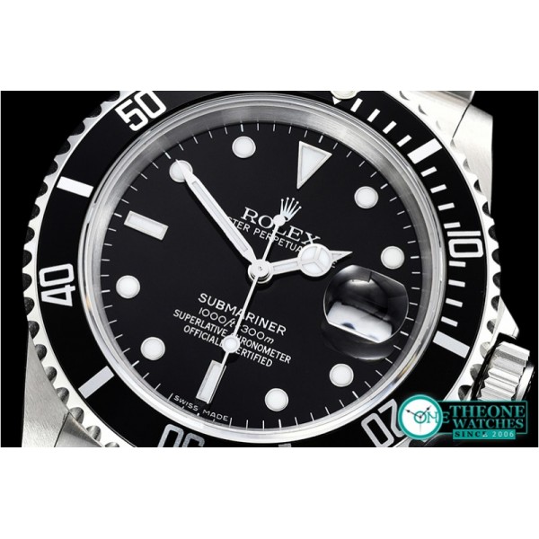 Rolex - Submariner Ref.16610 SS/SS Black JF Asia 3135 Mod