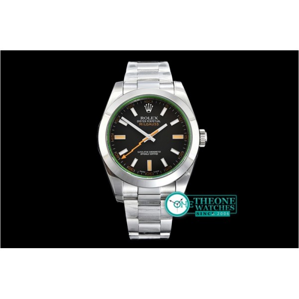 Rolex - Milgauss Black 116400M SS/SS Black ARF Asia 2836