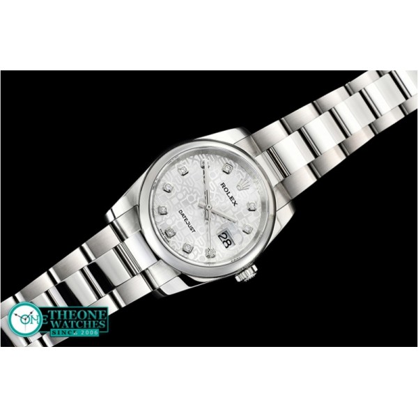 Rolex - DJ 36mm Oyst Dome SS/SS Silver Anniv Diam DJF A3135