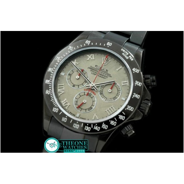 Rolex - PVD/PVD Meteorite Roman Asia 7750 Running Secs @ 6