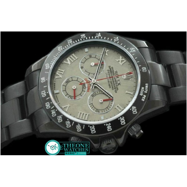 Rolex - PVD/PVD Meteorite Roman Asia 7750 Running Secs @ 6