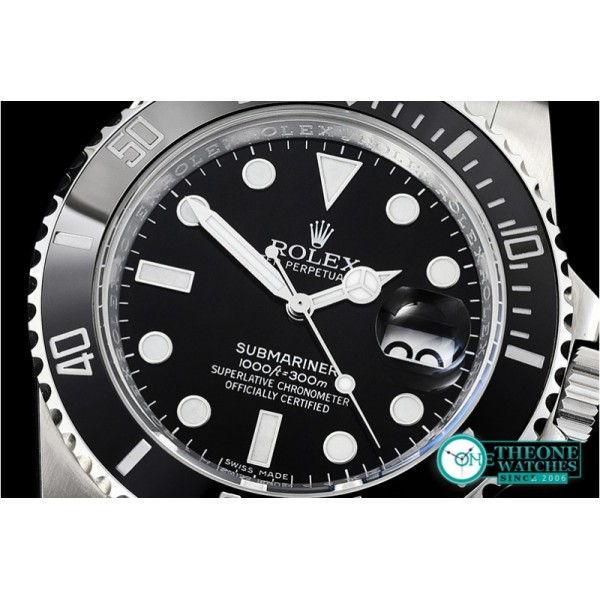 Rolex - Submariner 116610 904L SS/SS Black V8 Noob SA3135