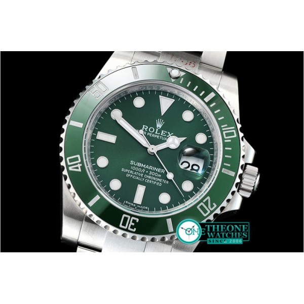 Rolex - Submariner 116610LV 904L SS/SS Green V8 Noob SA3135