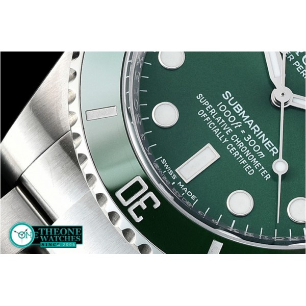 Rolex - Submariner 116610LV 904L SS/SS Green V8 Noob SA3135