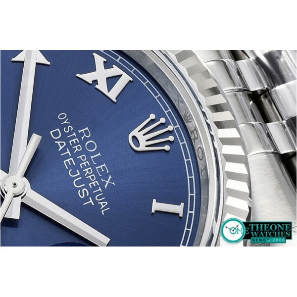 Rolex - DJ 36mm Jub Fluted 904L SS/SS Blue Roman ARF A3135