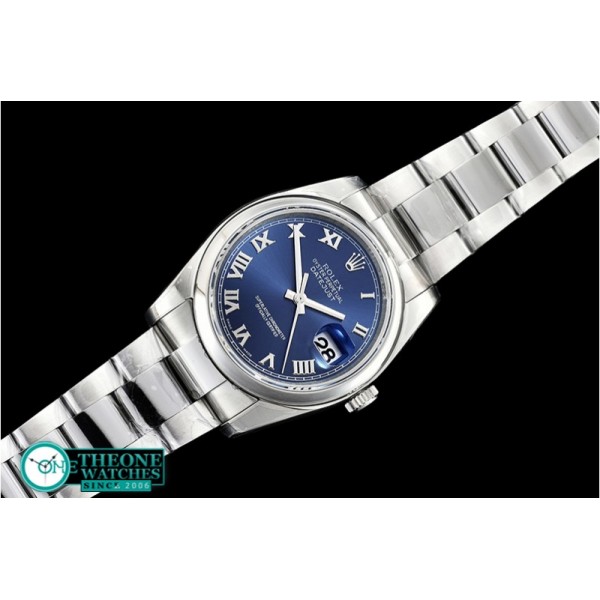 Rolex - DJ 36mm Oyst Dome 904L SS/SS Blue Roman ARF A3135