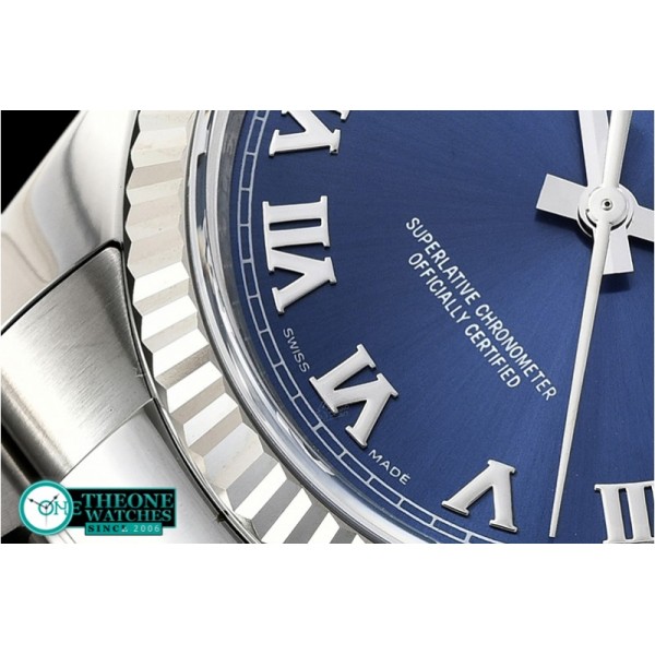 Rolex - DJ 36mm Oyst Fluted 904L SS/SS Blue Roman ARF A3135