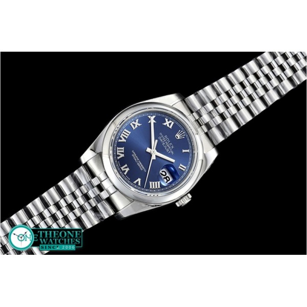 Rolex - DJ 36mm Jub Dome 904L SS/SS Blue Roman ARF A3135