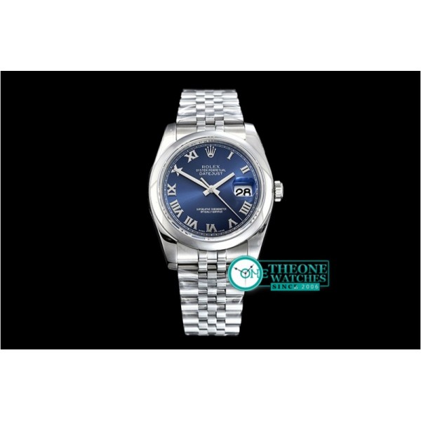 Rolex - DJ 36mm Jub Dome 904L SS/SS Blue Roman ARF A3135