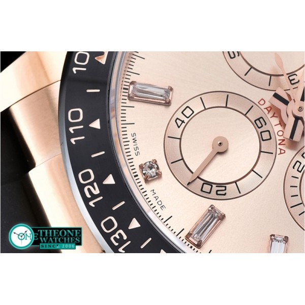 Rolex - Daytona Cer RG/RU Rose Gold Diams JF Ult A7750