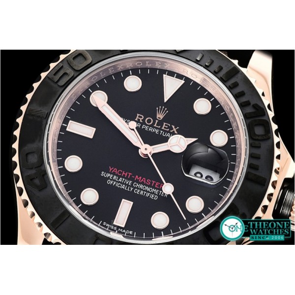 Rolex - YachtMaster 116655 40mm RG/RU Black WF Ult Asia 2836