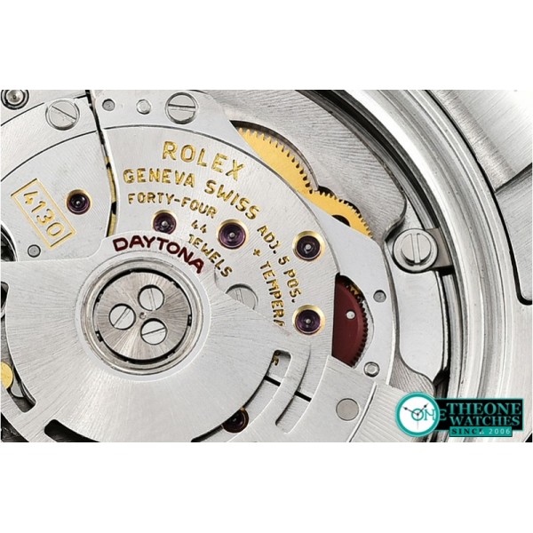 Rolex - Daytona 116520 SS/SS White/Stk Noob Asia 4130 Mod