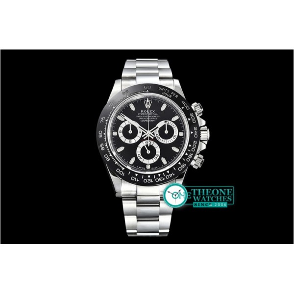 Rolex - Daytona 116500 CER/SS Black/Stk Noob Asia 4130 Mod