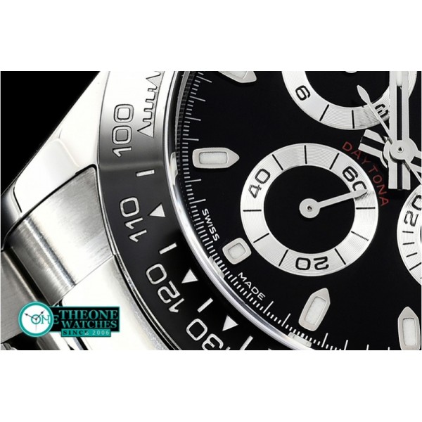 Rolex - Daytona 116500 CER/SS Black/Stk Noob Asia 4130 Mod