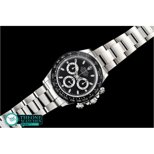 Rolex - Daytona 116500 CER/SS Black/Stk Noob Asia 4130 Mod