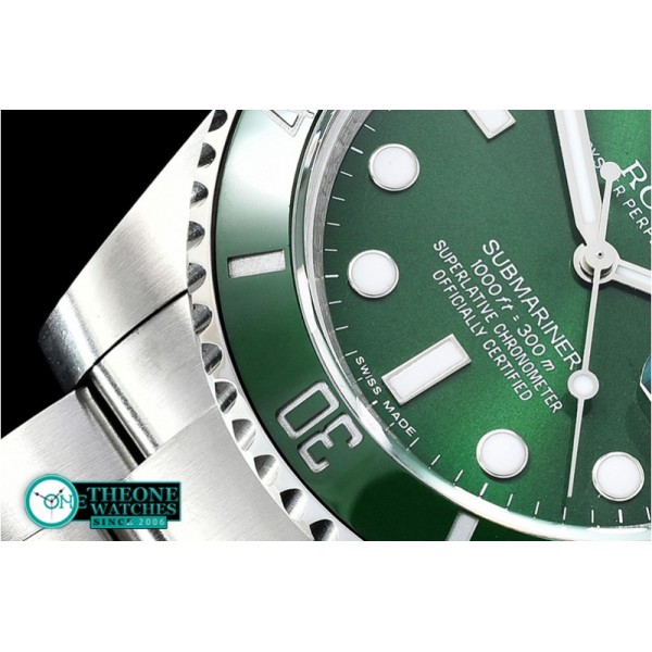 Rolex - Submariner 116610LV 904L SS/SS Green GMF SA3135