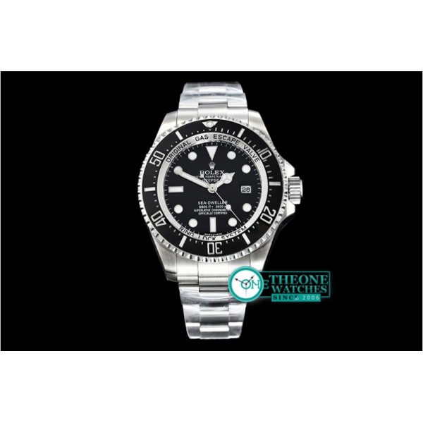 Rolex - DeepSea Dweller 116660 904L SS/SS Black ARF Asia 3135