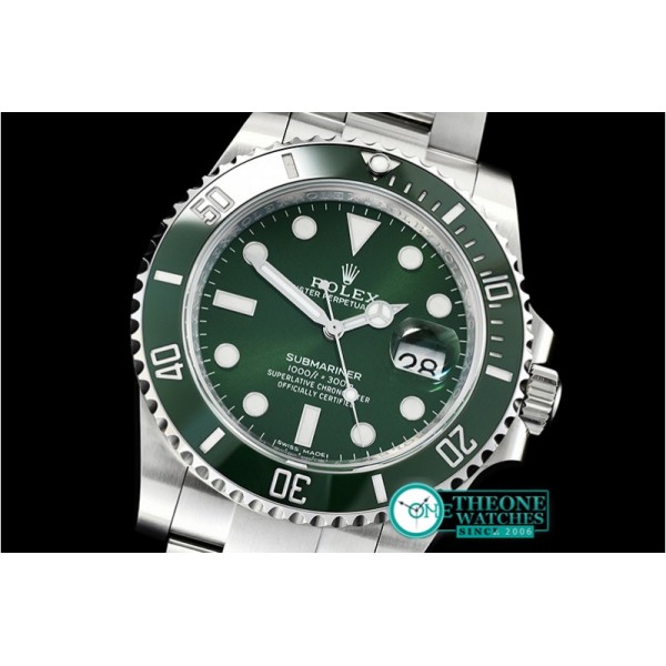 Rolex - Submariner 116610LV 904L SS/SS Green V9 Noob A2836