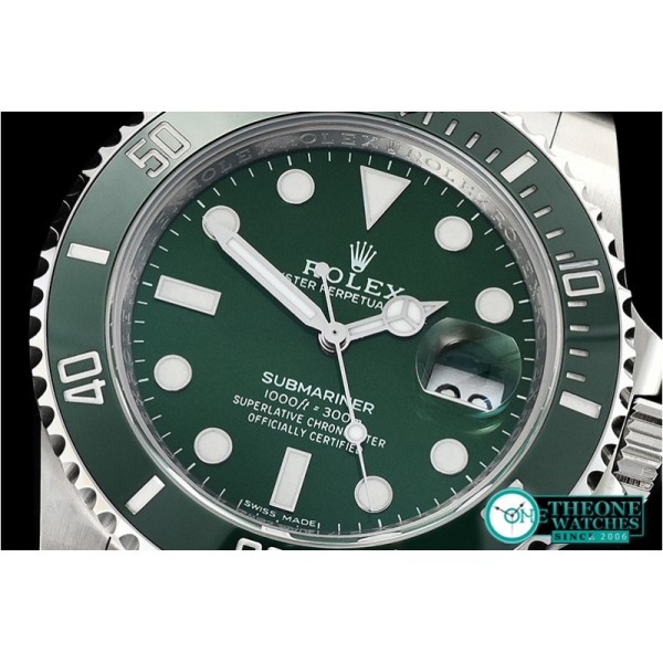 Rolex - Submariner 116610LV 904L SS/SS Green V9 Noob A2836