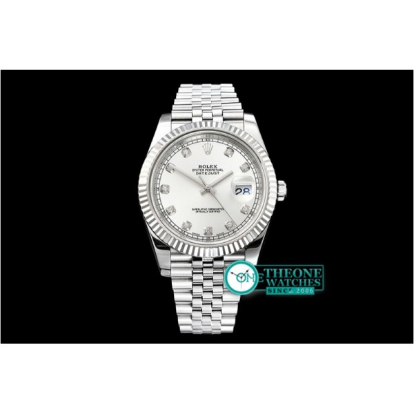 Rolex - DJ2 41mm Jub Flt SS/SS Silver Wht Diam Noob A3235