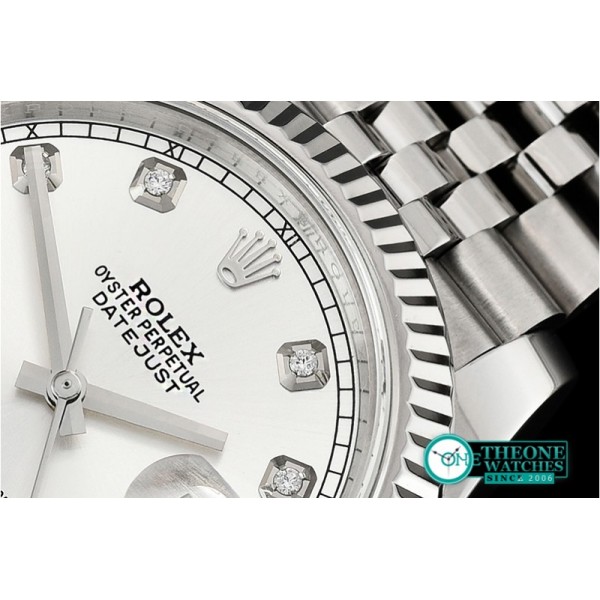 Rolex - DJ2 41mm Jub Flt SS/SS Silver Wht Diam Noob A3235