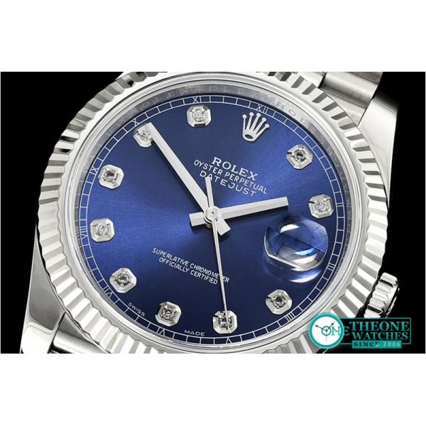 Rolex - DJ2 41mm Jub Flt SS/SS Blue Diam Noob A3235