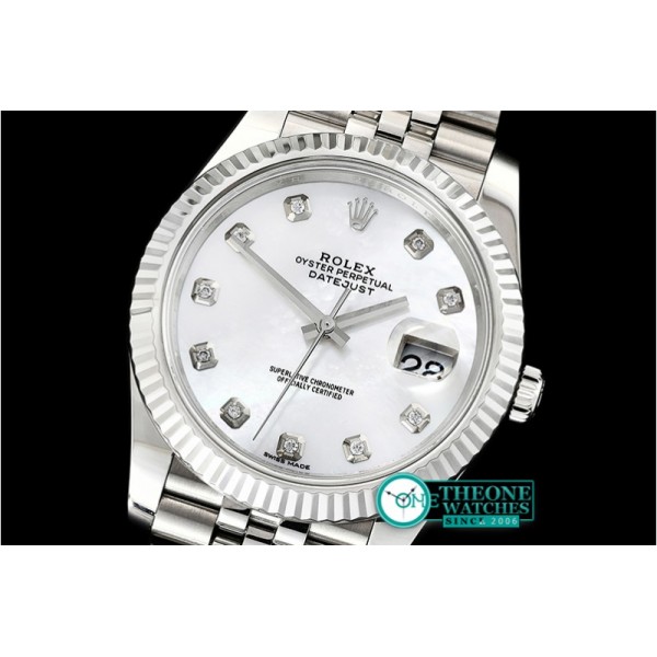 Rolex - DJ2 41mm Jub Flt SS/SS White MOP Noob A3235